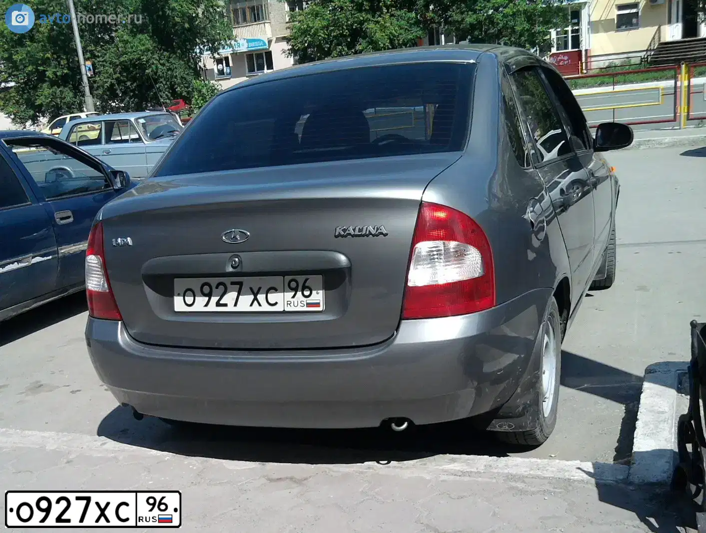 Фото автомобиля LADA 1118 KALINA, 2008 — госномер О927ХС96. Цвет: ТЕМНО-СЕРЫЙ