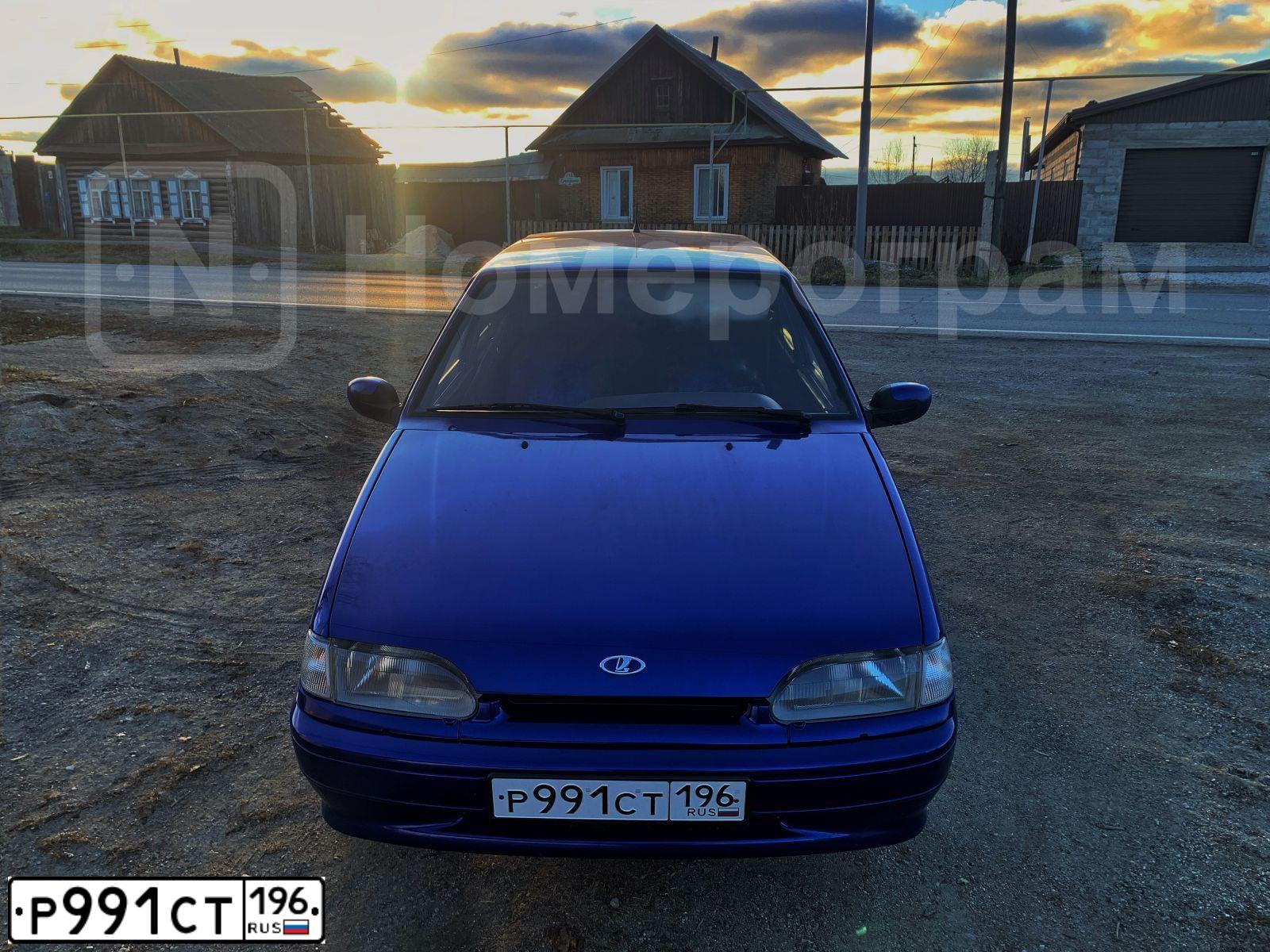 Фото автомобиля LADA 2114 SAMARA, 2010 — госномер Р991СТ196. Цвет: синий