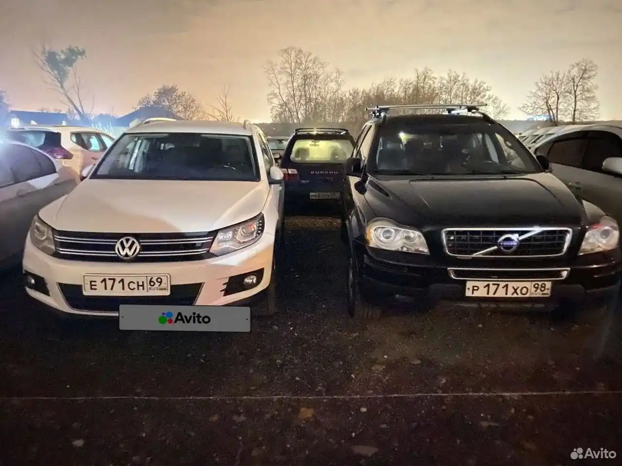 Фото автомобиля VOLKSWAGEN TIGUAN, 2012 — госномер Е171СН69. Цвет: Белый