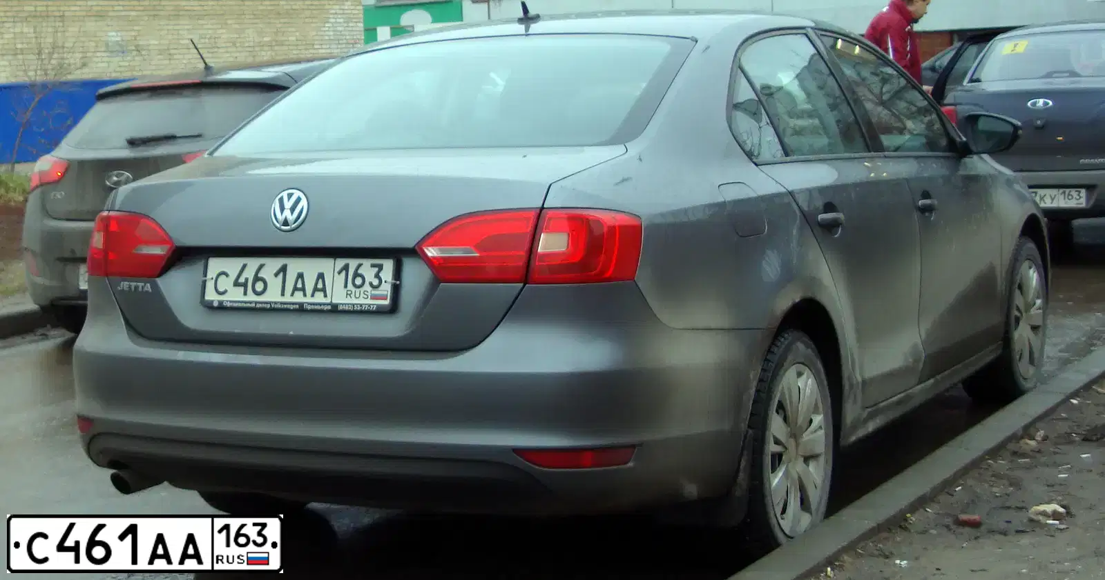 Фото автомобиля VOLKSWAGEN JETTA, 2012 — госномер М999КУ73. Цвет: ТЕМНО-СЕРЫЙ