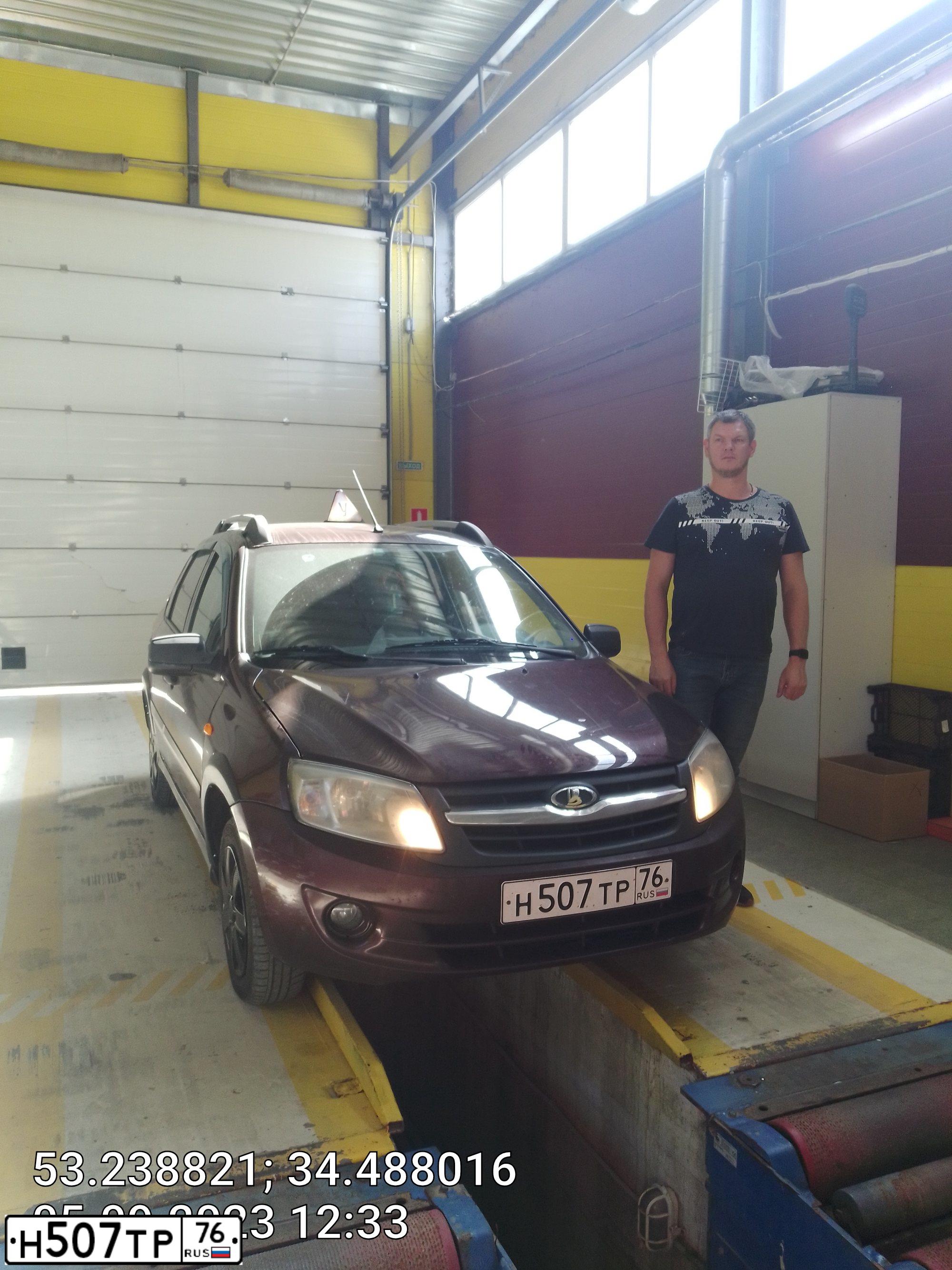 Фото автомобиля LADA 2190 GRANTA, 2012 — госномер Н507ТР76. Цвет: ТЕМНО-ВИШНЕВЫЙ