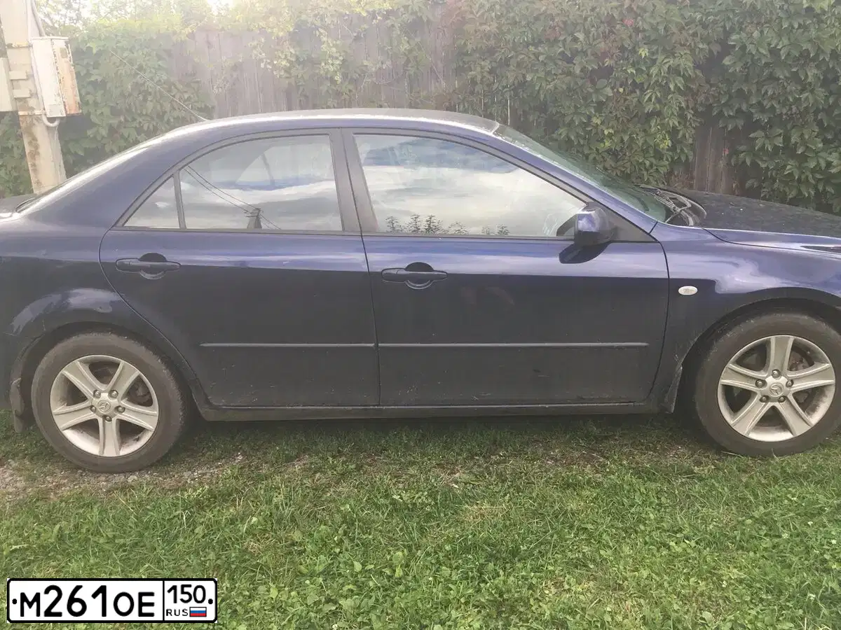 Фото автомобиля MAZDA A 6, 2007 — госномер М261ОЕ150. Цвет: ТЕМНО-СИНИЙ