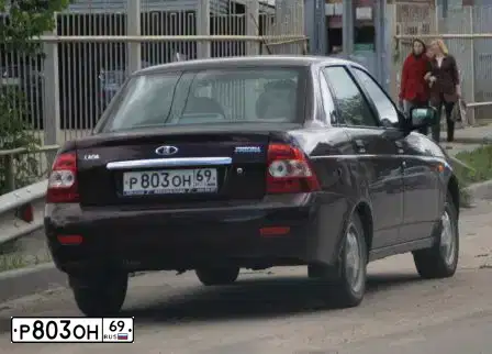 Фото автомобиля LADA 2170 PRIORA, 2011 — госномер К052ТА69. Цвет: ТЕМНО-ВИШНЕВЫЙ