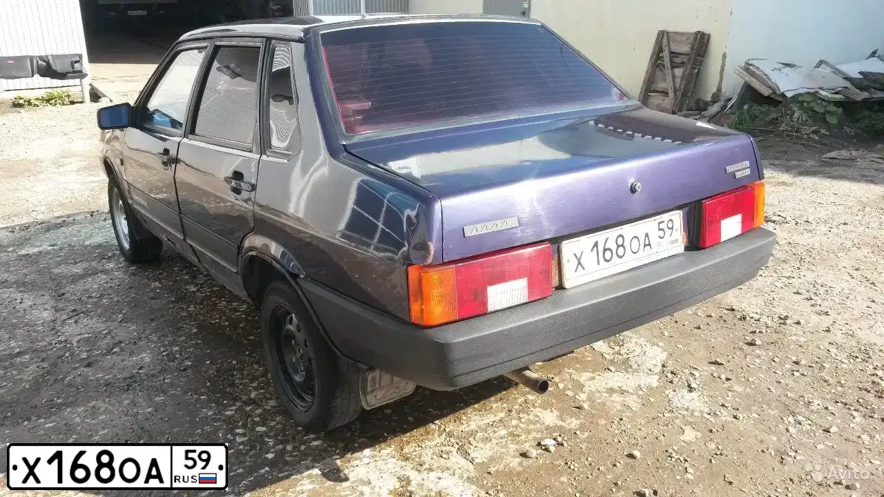 Фото автомобиля LADA 2109 SAMARA, 2001 — госномер Х168ОА59. Цвет: СЕРЕБРИСТО ТЕМНО-ФИОЛЕТОВЫЙ