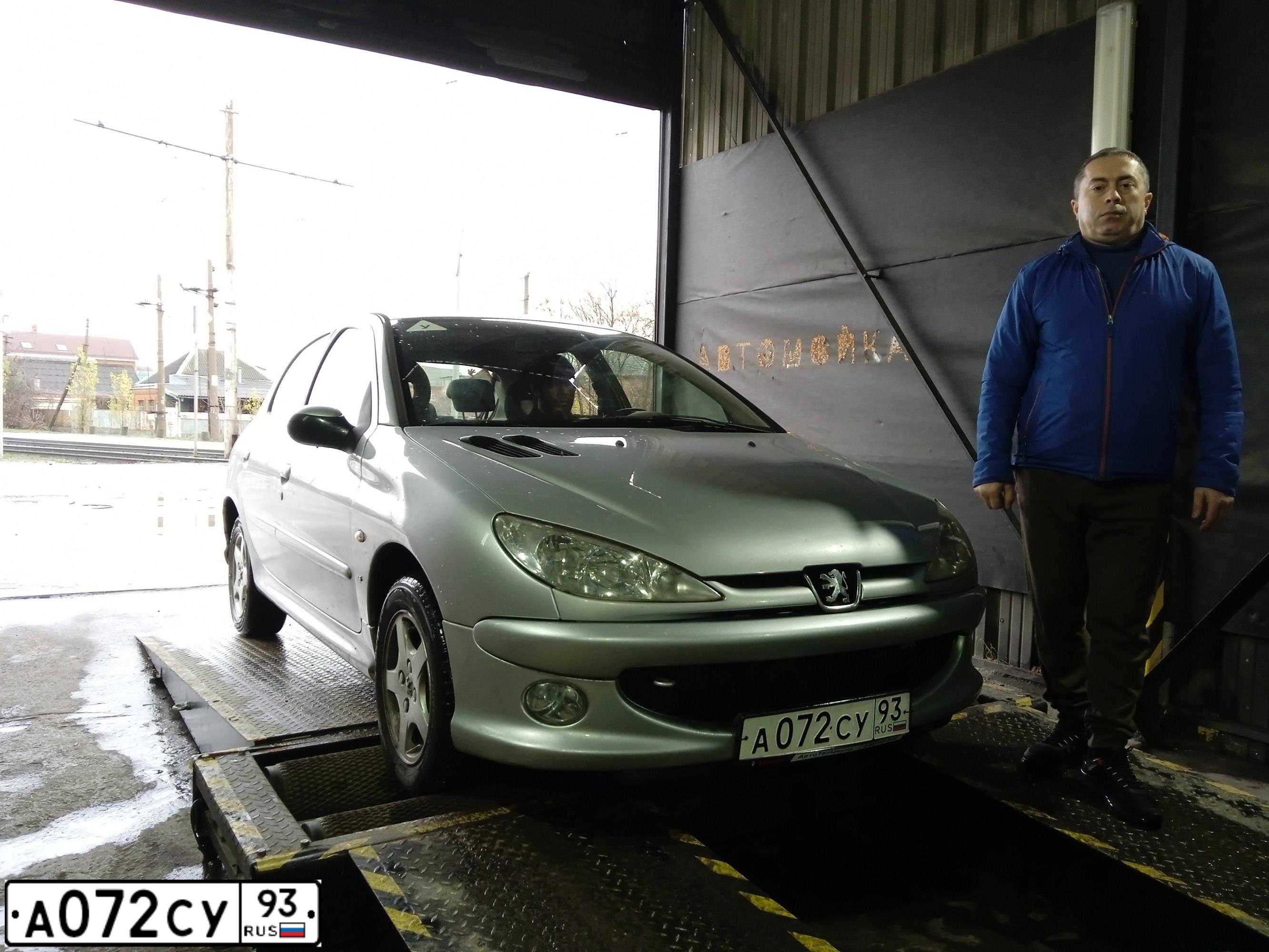 Фото автомобиля PEUGEOT 206, 2005 — госномер С252ХУ180. Цвет: Серебристый
