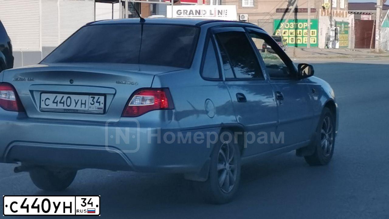Фото автомобиля DAEWOO NEXIA, 2012 — госномер С440УН34. Цвет: СЕРО-ПЕРЛАМУТРОВЫЙ