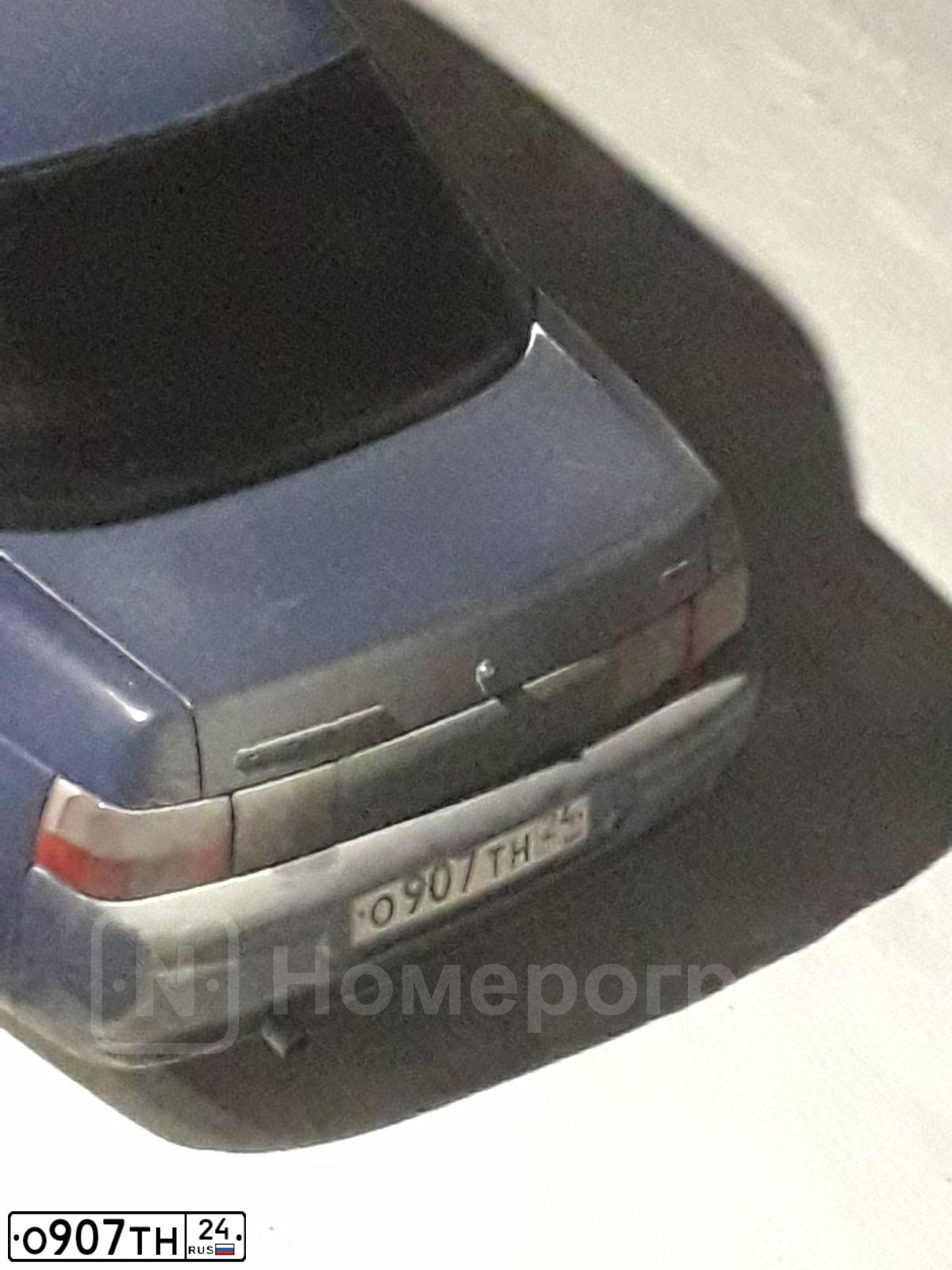 Фото автомобиля LADA 2110, 1999 — госномер О907ТН24. Цвет: СИНИЙ