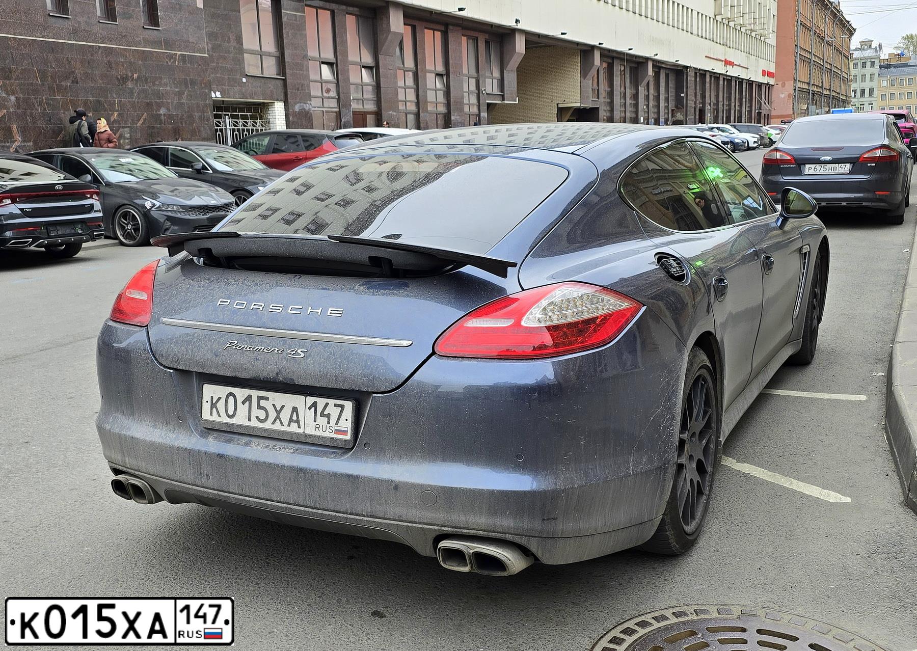 Фото автомобиля PORSCHE PANAMERA, 2009 — госномер О170ТР777. Цвет: синий