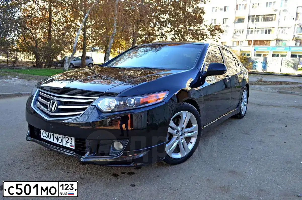 Фото автомобиля HONDA ACCORD, 2008 — госномер О762ОН123. Цвет: ЧЕРНЫЙ