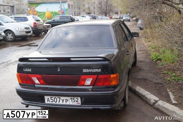 Фото автомобиля LADA 2115 SAMARA, 2010 — госномер А528УА252. Цвет: Сине-Черный