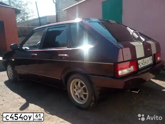 Фото автомобиля LADA 2109 SAMARA, 1997 — госномер С454ОУ61. Цвет: КРАСНЫЙ ТЕМНЫЙ