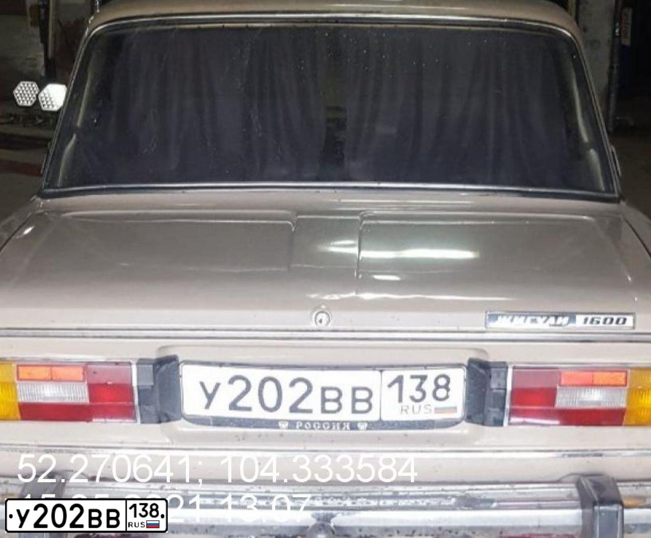 Фото автомобиля VAZ 2106 LADA, 1984 — госномер У202ВВ138