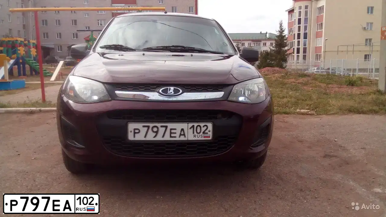 Фото автомобиля LADA KALINA, 2013 — госномер Р693АВ716. Цвет: ТЕМНО ВИШНЕВЫЙ