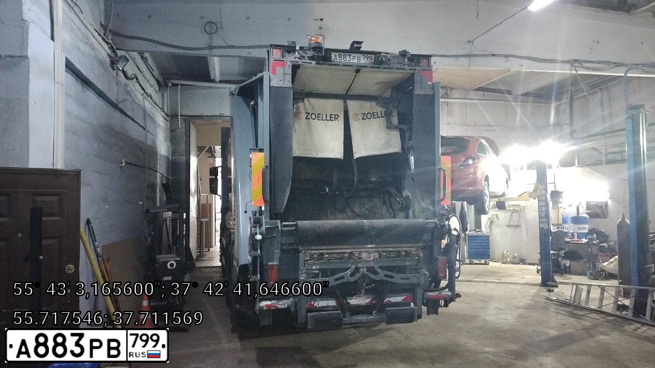 Фото автомобиля SCANIA A SERIE P 6X2, 2019 — госномер А883РВ799. Цвет: Серый