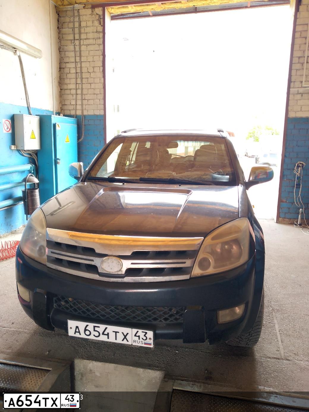 Фото автомобиля GREAT WALL HOVER, 2007 — госномер А603АА43. Цвет: ЧЕРНЫЙ
