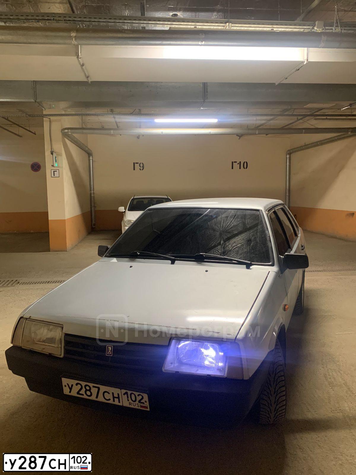 Фото автомобиля LADA 2109 SAMARA, 1998 — госномер У287СН102. Цвет: СЕРЕБРИСТО-ГОЛУБОЙ