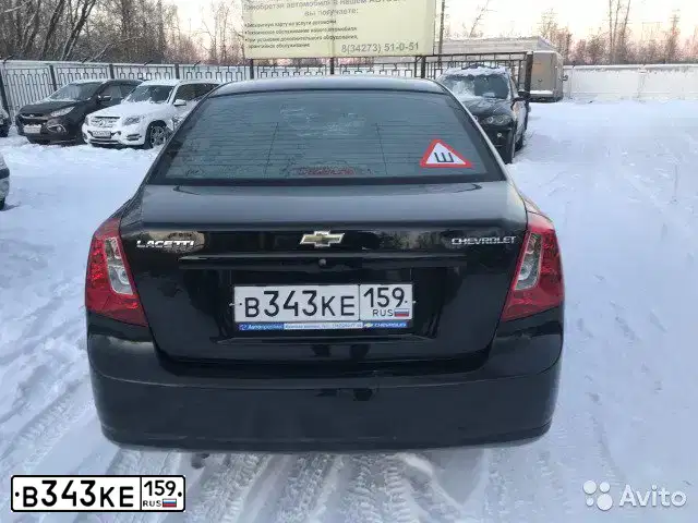Фото автомобиля CHEVROLET LACETTI, 2012 — госномер В343КЕ159. Цвет: ЧЕРНЫЙ