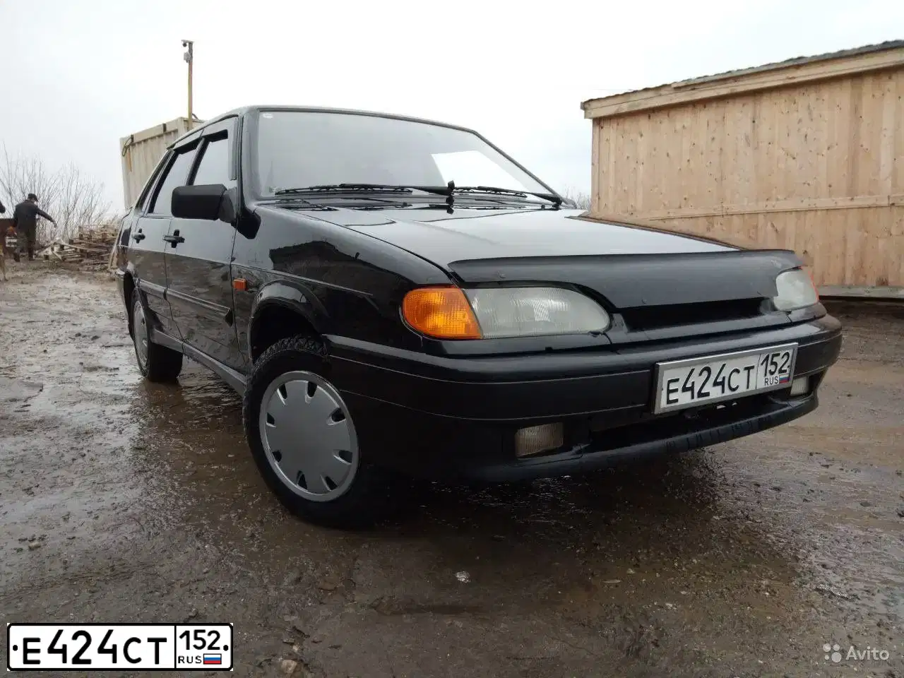 Фото автомобиля LADA 2115 SAMARA, 2011 — госномер Е424СТ152. Цвет: Сине-Черный