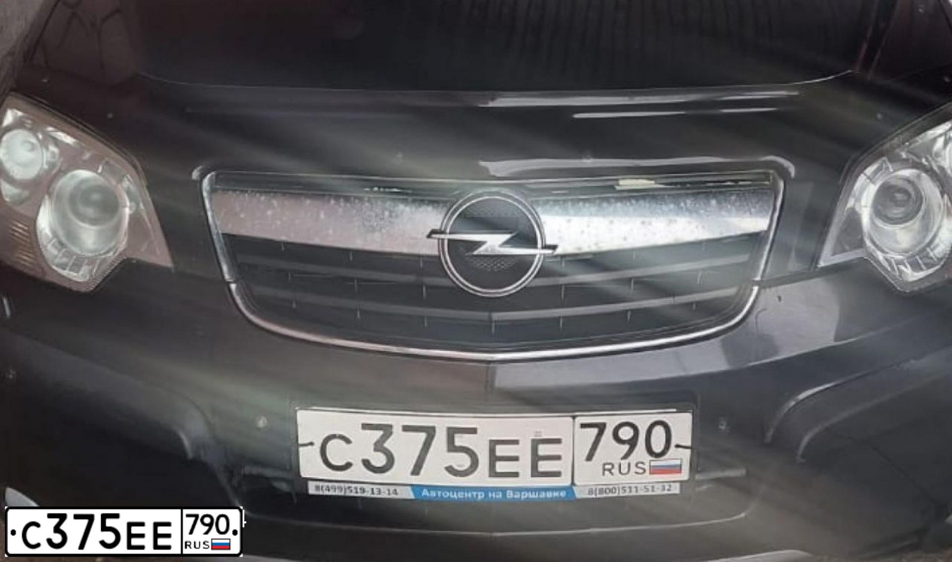 Фото автомобиля OPEL ANTARA, 2010 — госномер С375ЕЕ790. Цвет: ЧЕРНЫЙ