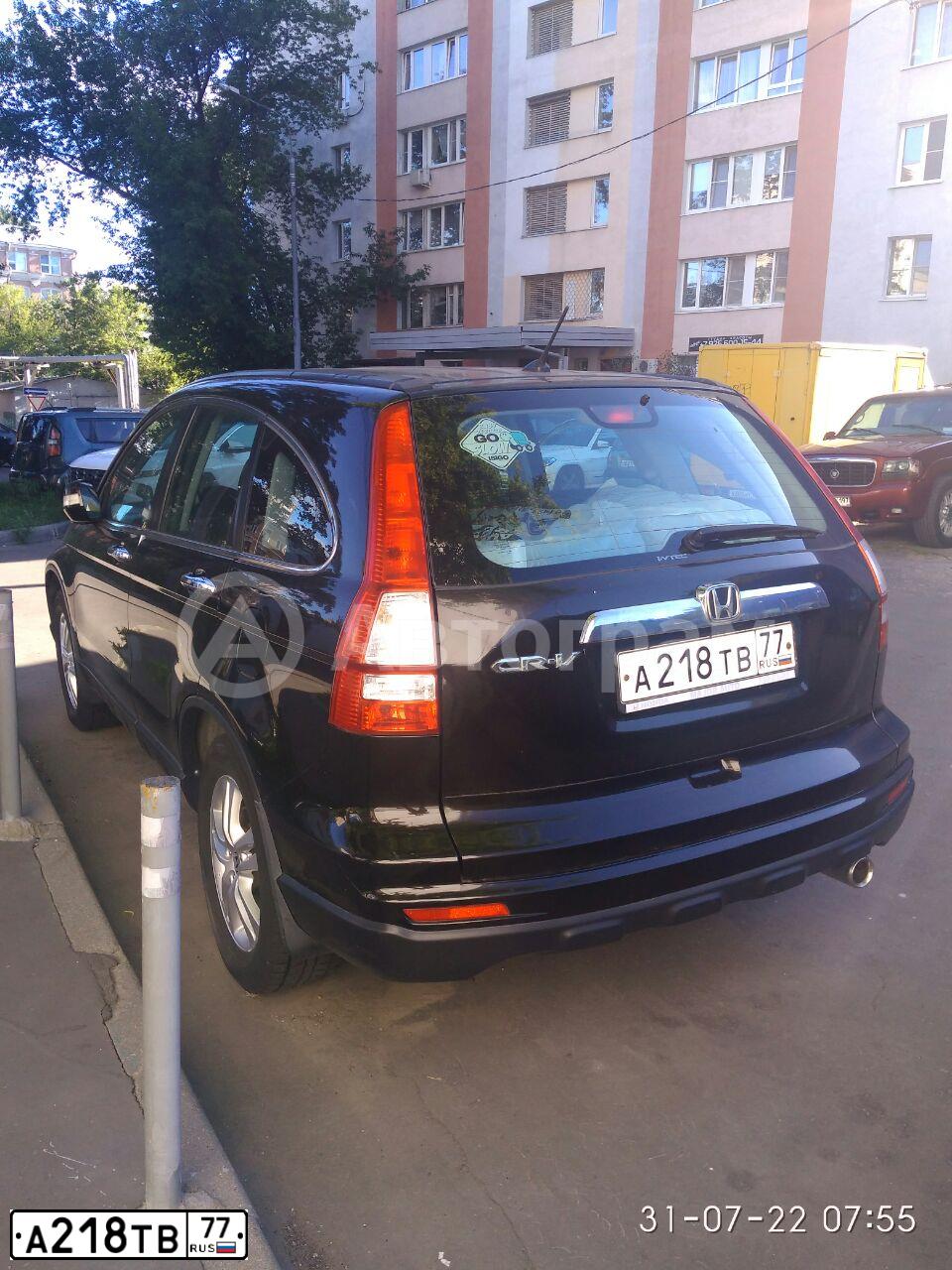 Фото автомобиля HONDA CR-V, 2011 — госномер А218ТВ77. Цвет: ТЕМНО-КОРИЧНЕВЫЙ