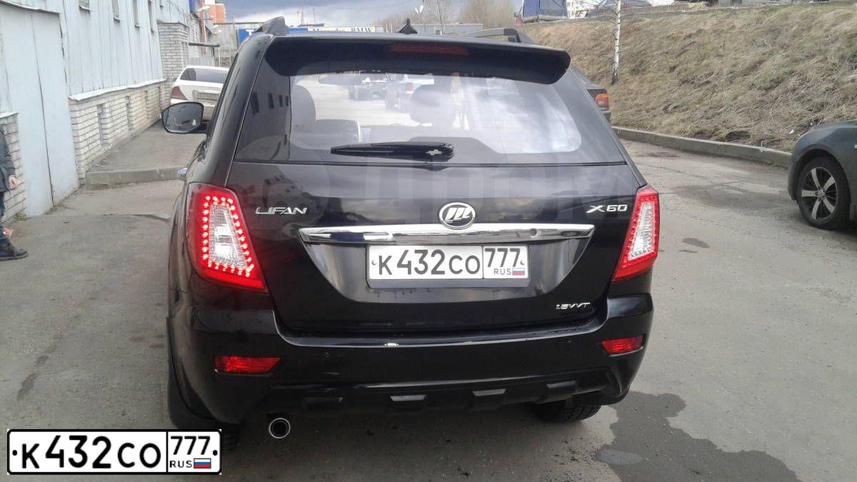 Фото автомобиля LIFAN X 60, 2014 — госномер А596РО76. Цвет: ЧЕРНЫЙ