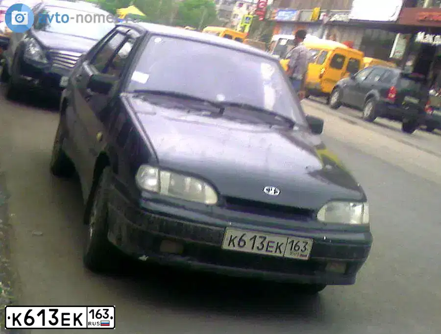 Фото автомобиля LADA 2115 SAMARA, 2006 — госномер К613ЕК163. Цвет: ЧЕРНЫЙ
