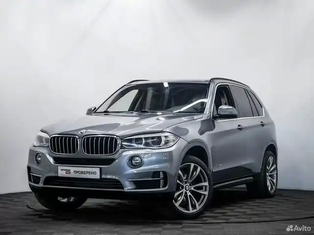 Фото автомобиля BMW X5, 2014 — госномер О733РС797. Цвет: СЕРЫЙ