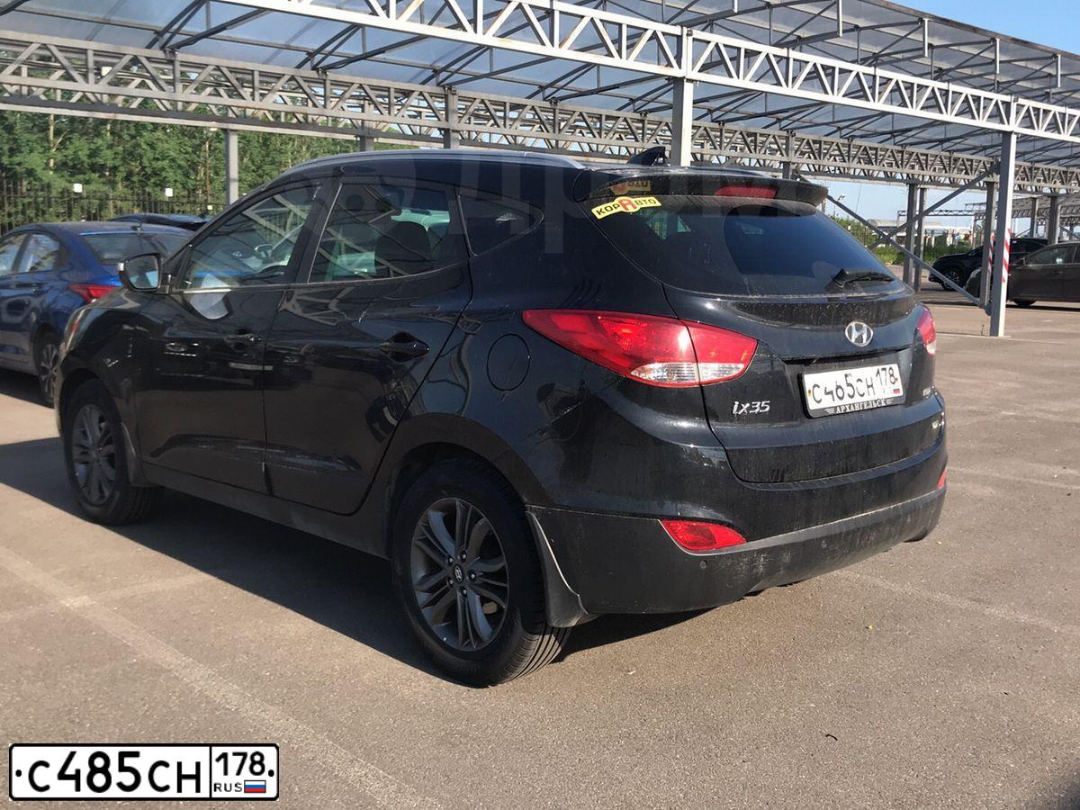 Фото автомобиля SSANGYONG KYRON, 2014 — госномер С485СН178. Цвет: ЧЕРНЫЙ