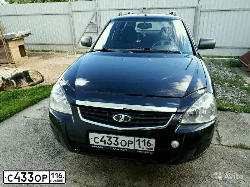 Фото автомобиля LADA 2171 PRIORA, 2013 — госномер О545ЕК716. Цвет: Сине-Черный