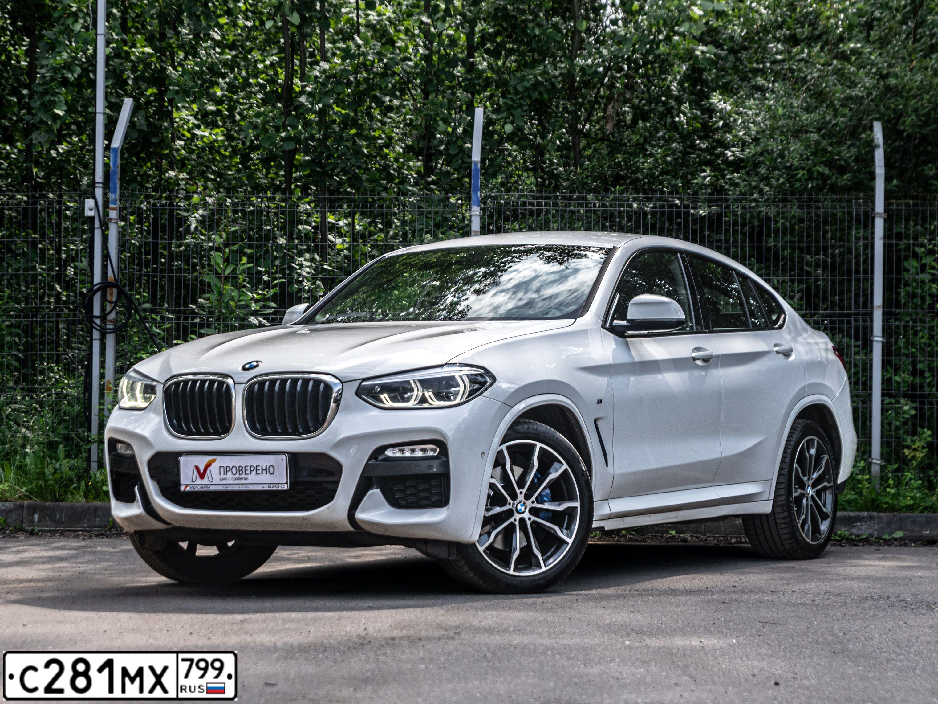 Фото автомобиля BMW X4, 2018 — госномер Е331ТХ198. Цвет: БЕЛЫЙ
