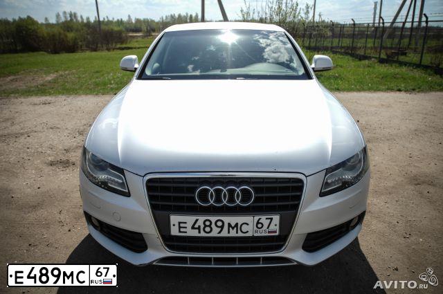 Фото автомобиля AUDI A4, 2008 — госномер Р919НА152. Цвет: Серебристый