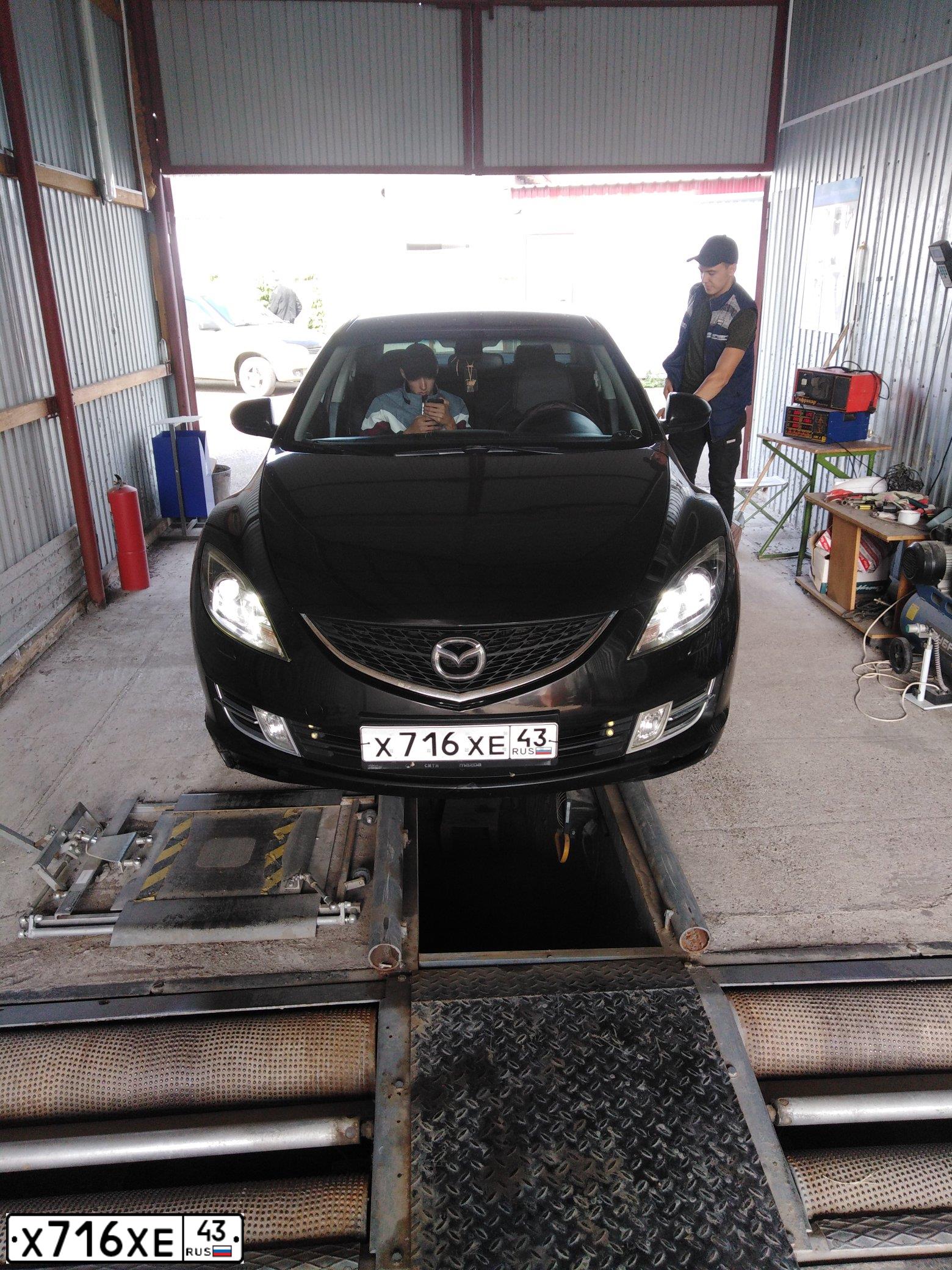 Фото автомобиля MAZDA 6, 2008 — госномер К181СМ116. Цвет: ЧЕРНЫЙ