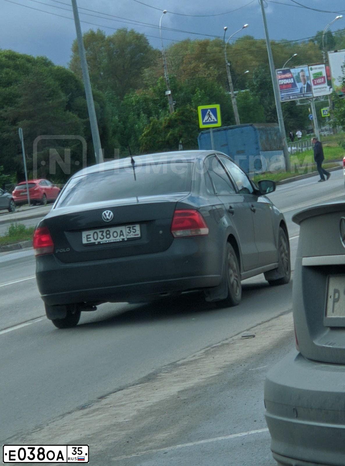 Фото автомобиля VOLKSWAGEN POLO, 2014 — госномер А058СМ147. Цвет: СЕРЫЙ
