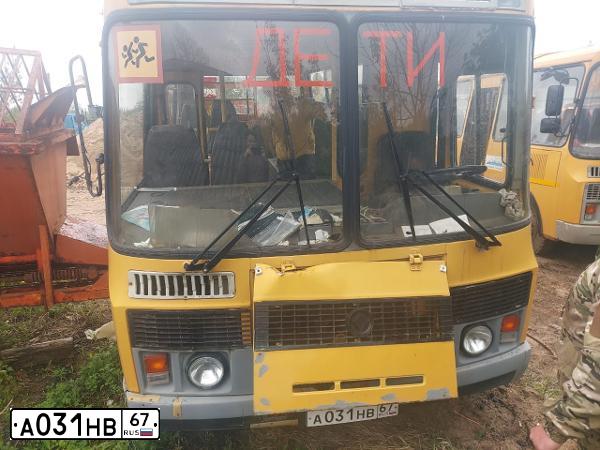 Фото автомобиля PAZ Z 3205, 2010 — госномер А031НВ67. Цвет: ЖЁЛТЫЙ