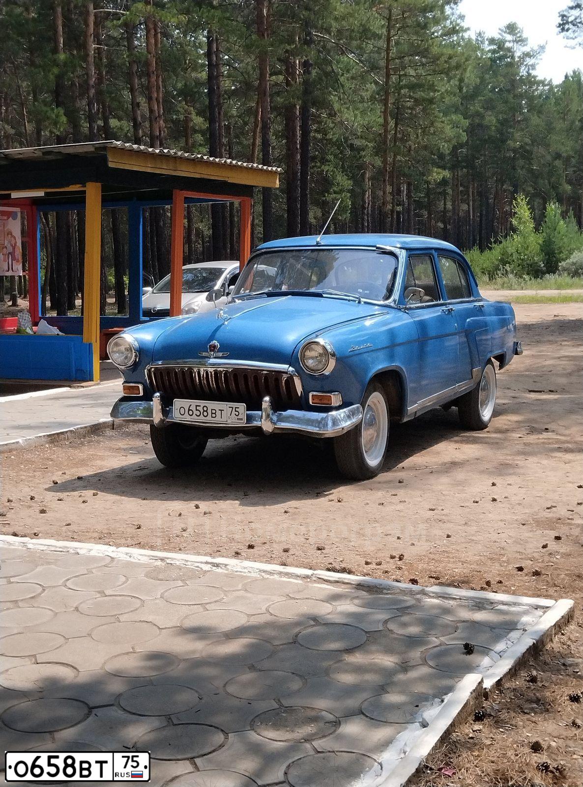 Фото автомобиля GAZ 2705 EL, 1999 — госномер О658ВТ75. Цвет: ЗЕЛЕНЫЙ