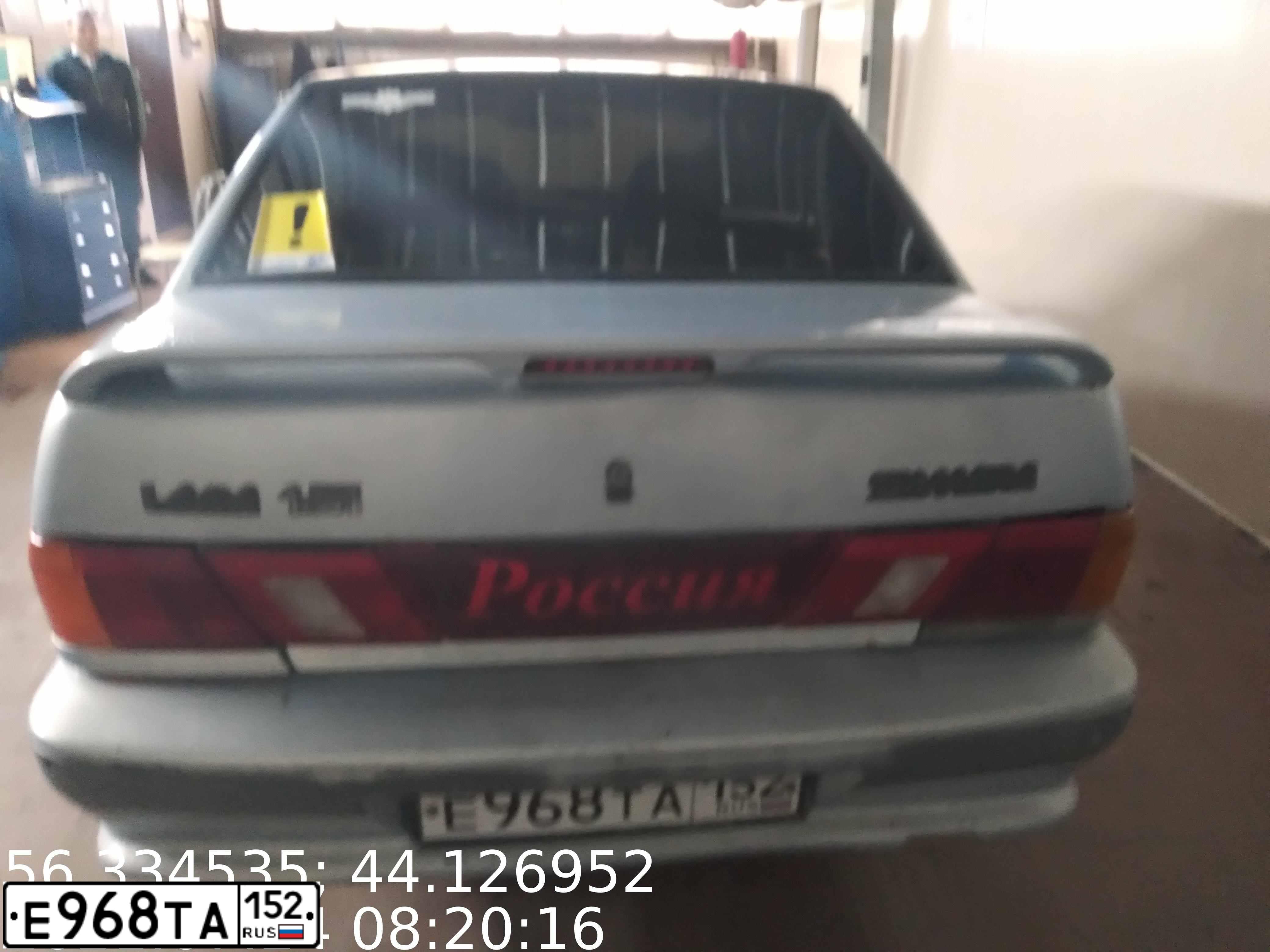 Фото автомобиля LADA 2115 SAMARA, 2004 — госномер Е968ТА152. Цвет: СЕРЕБРИСТЫЙ