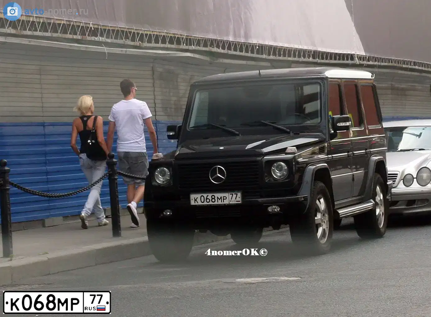 Фото автомобиля MERCEDES G-KLASSE, 2009 — госномер В779ОО777. Цвет: ЧЕРНЫЙ