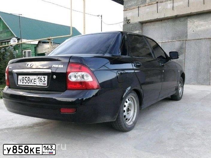 Фото автомобиля LADA PRIORA, 2011 — госномер К127ВК180. Цвет: Сине-Черный