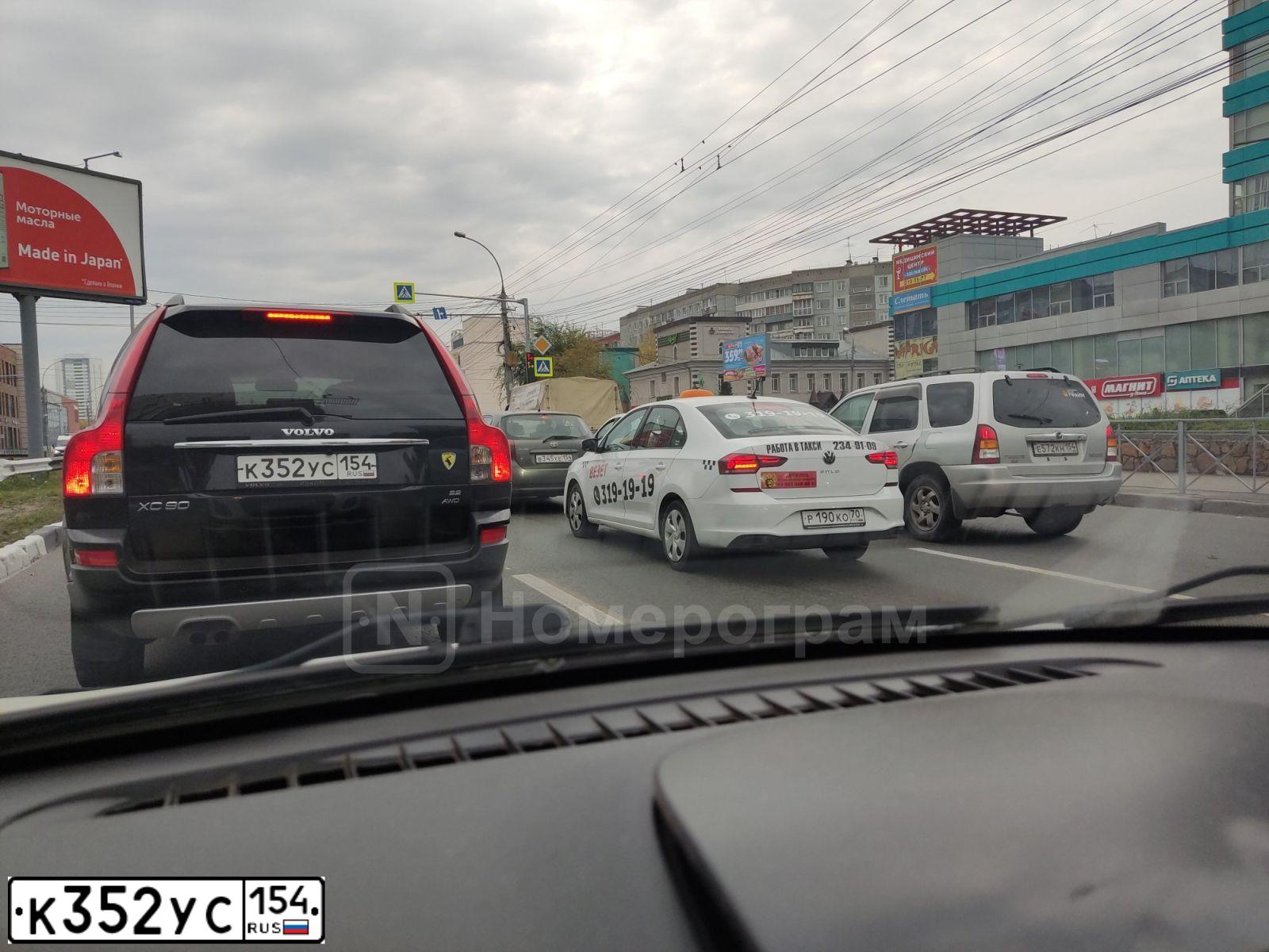 Фото автомобиля VOLVO XC90, 2007 — госномер С999АР70. Цвет: ЧЕРНЫЙ