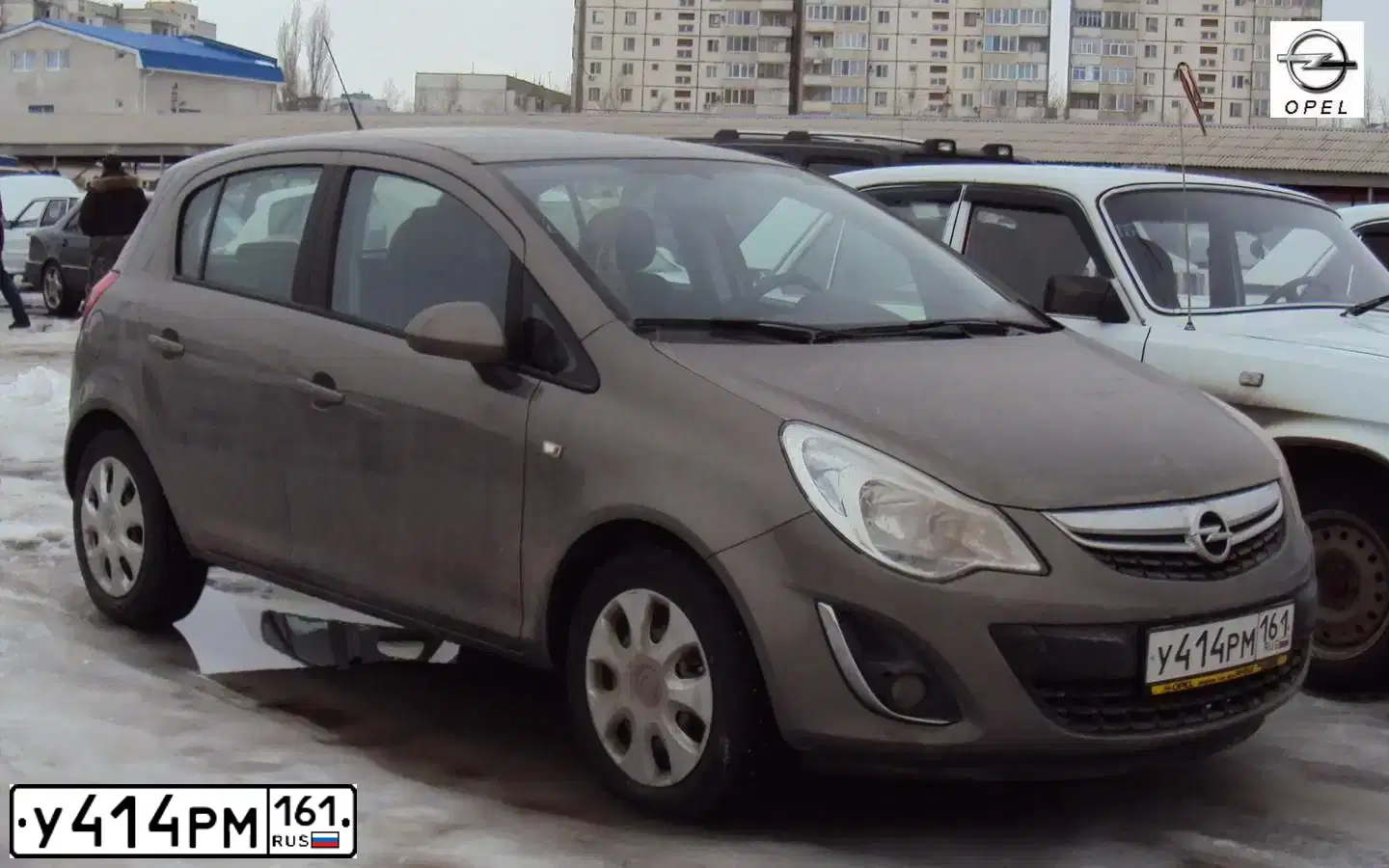Фото автомобиля OPEL CORSA, 2012 — госномер К776ОВ134. Цвет: БЕЖЕВЫЙ