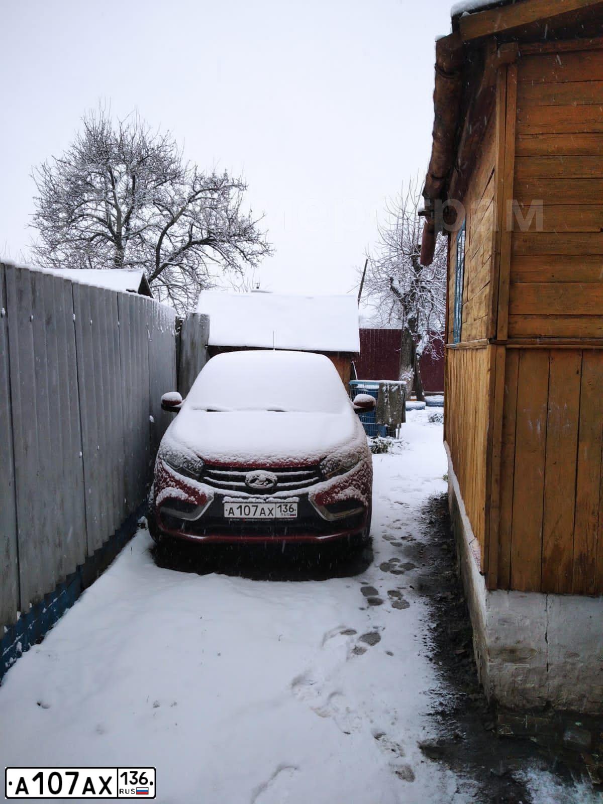 Фото автомобиля LADA XRAY, 2017 — госномер А107АХ136. Цвет: КРАСНЫЙ