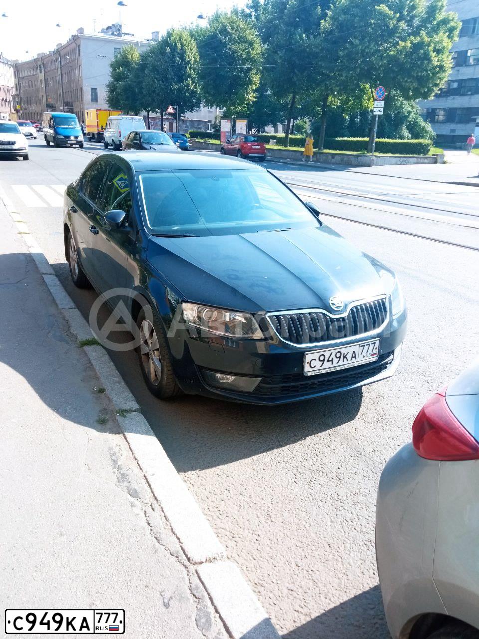 Фото автомобиля SKODA OCTAVIA, 2014 — госномер С949КА777. Цвет: ЧЕРНЫЙ