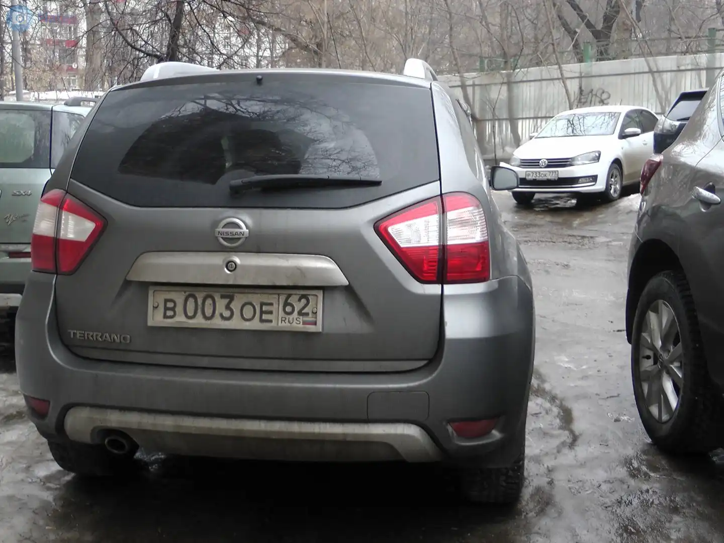 Фото автомобиля LADA 1117 KALINA, 2011 — госномер В003ОЕ62. Цвет: Белый