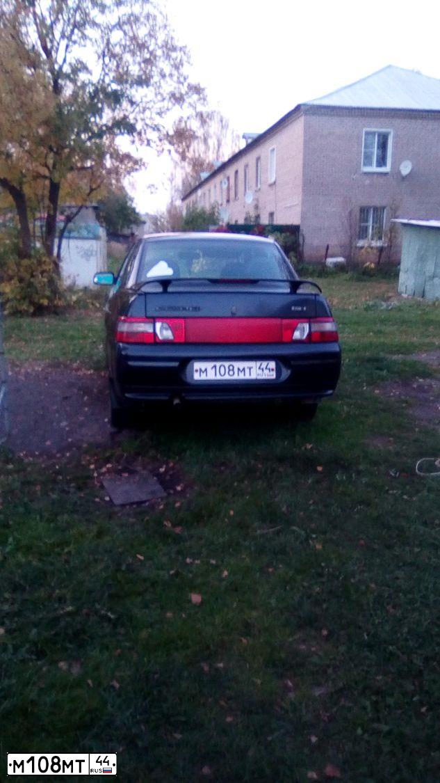 Фото автомобиля LADA 2110 LADA, 2006 — госномер М108МТ44. Цвет: ЧЕРНЫЙ
