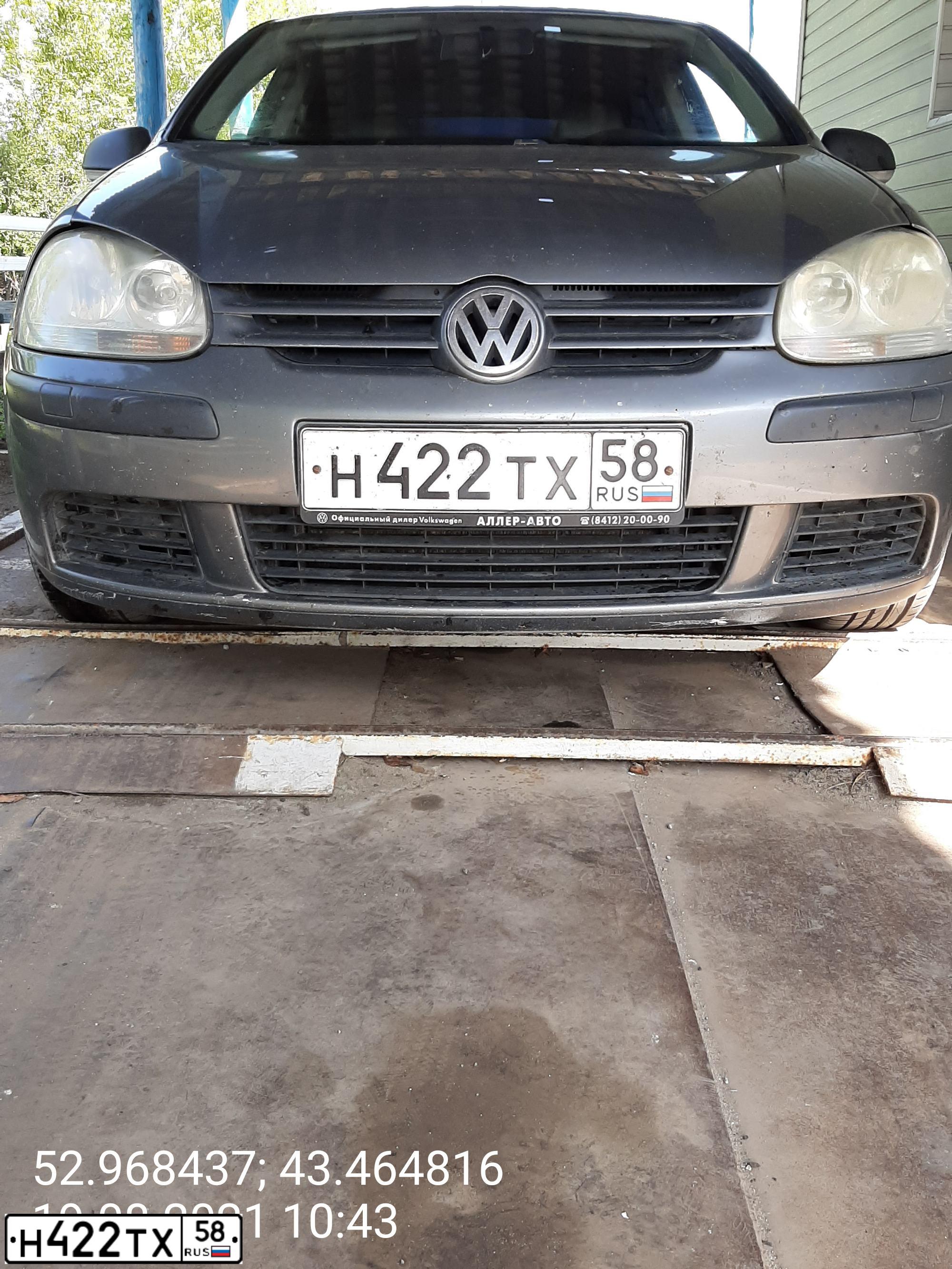 Фото автомобиля VOLKSWAGEN GOLF, 2006 — госномер Н422ТХ58