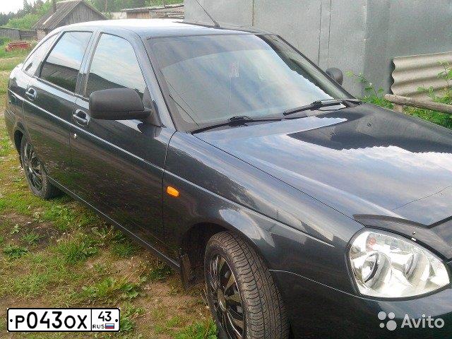 Фото автомобиля LADA 2172 PRIORA, 2012 — госномер Р043ОХ43. Цвет: СЕРО-СИНИЙ