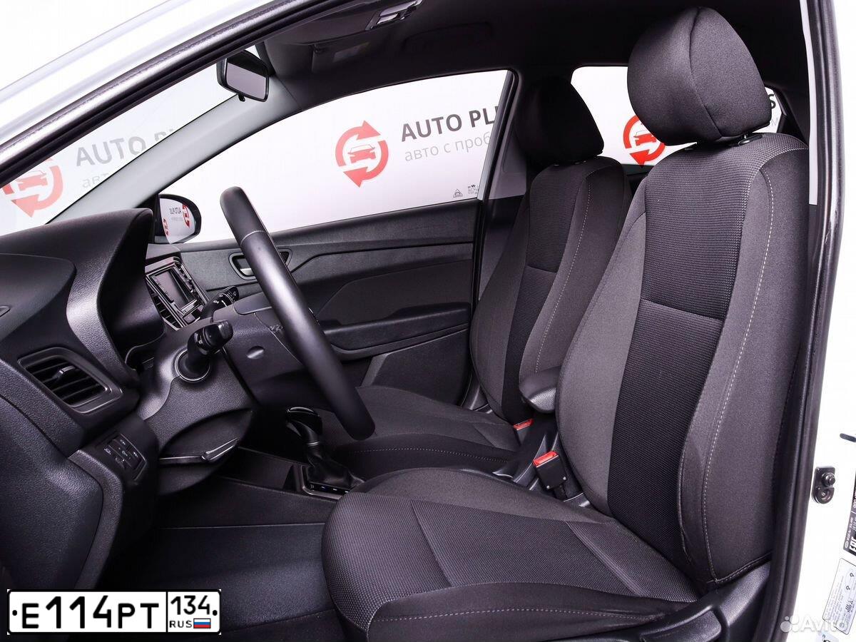 Фото автомобиля HYUNDAI SOLARIS, 2019 — госномер Х341КК136. Цвет: Белый
