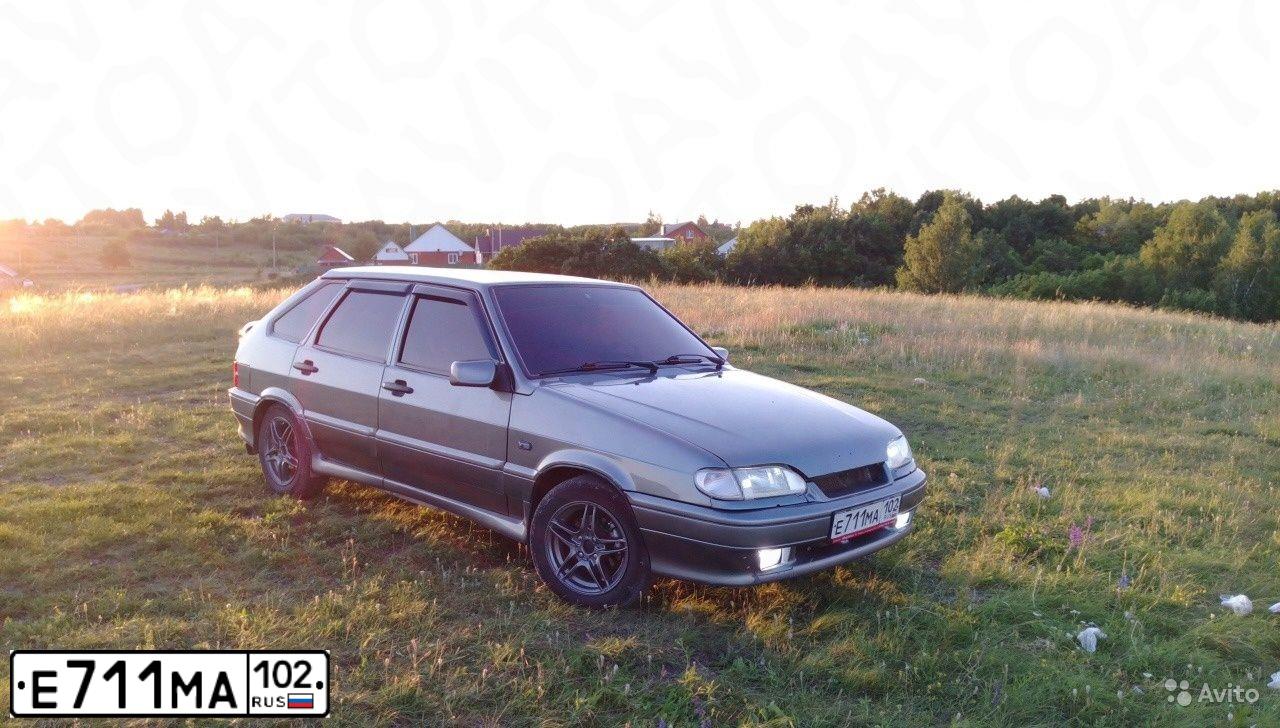 Фото автомобиля LADA 2114 SAMARA, 2008 — госномер Е417ВС702. Цвет: СРЕД СЕР-ЗЕЛЕН МЕТАЛ
