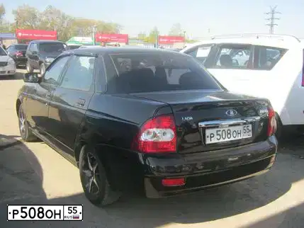 Фото автомобиля LADA 2170 PRIORA, 2011 — госномер Р508ОН55. Цвет: Сине-Черный
