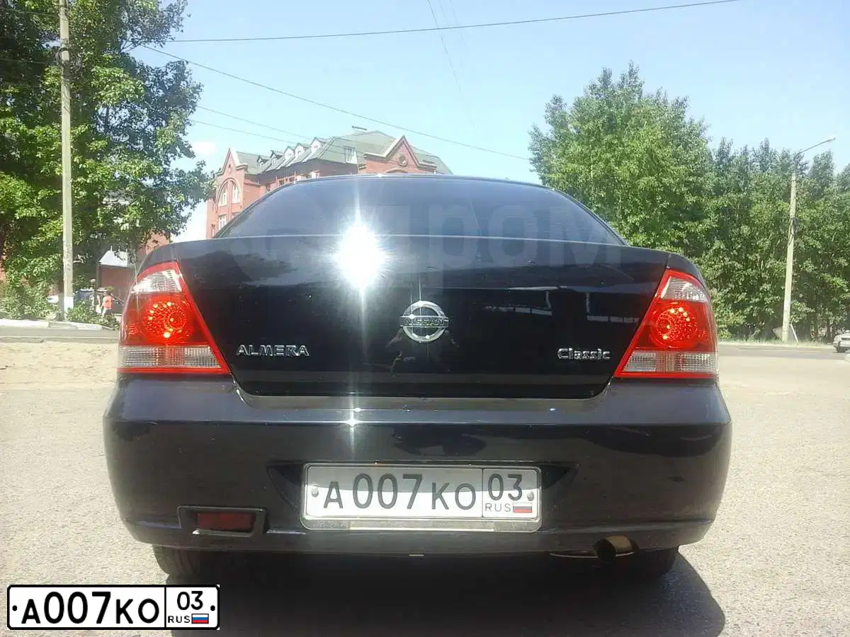 Фото автомобиля NISSAN ALMERA, 2011 — госномер О280ММ03. Цвет: ЧЕРНЫЙ